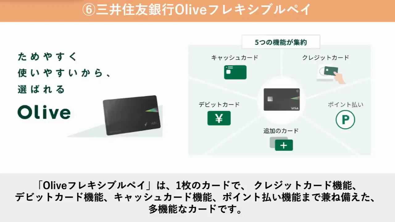 Oliveフレキシブルペイ：年間利用額のボーナスと集計対象外の多さ