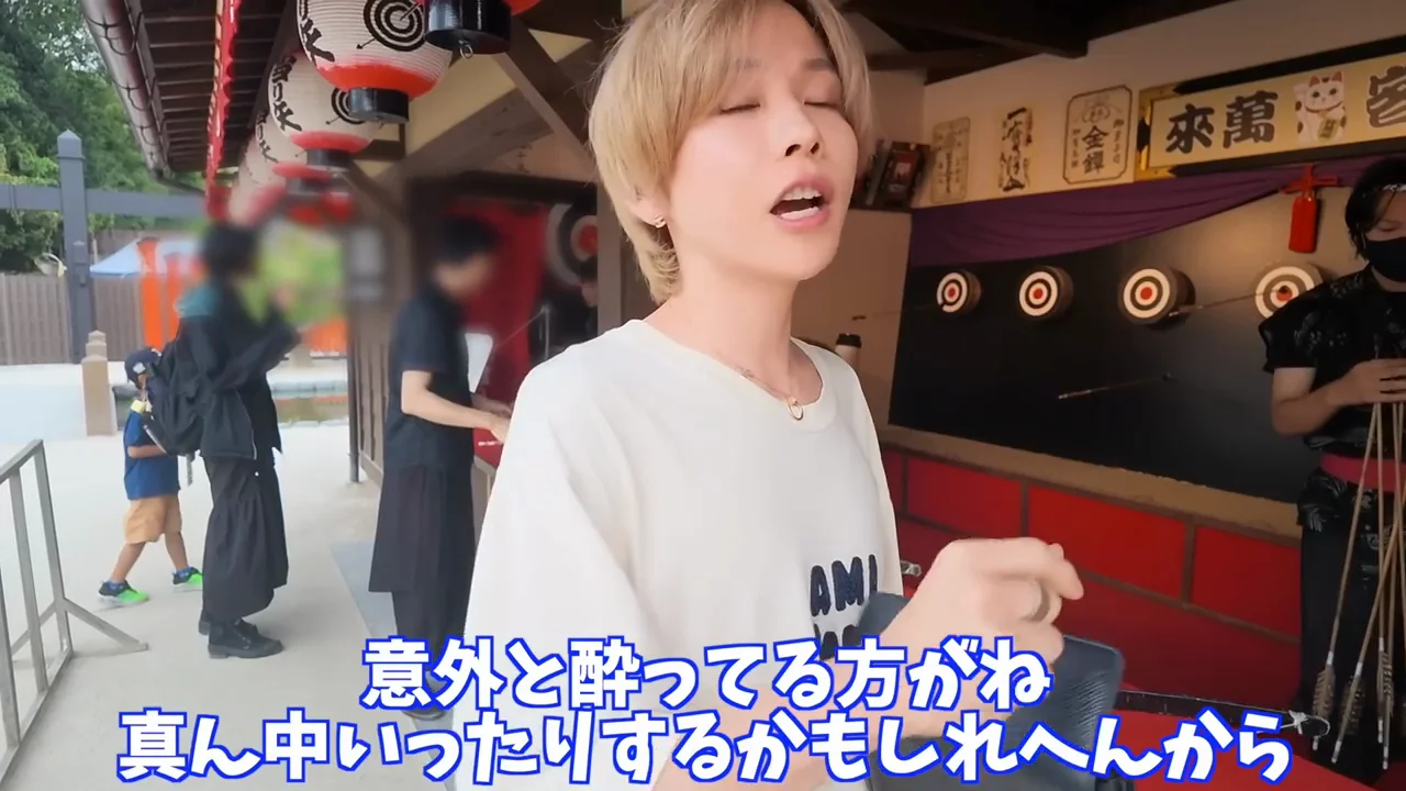 射的で缶バッジ