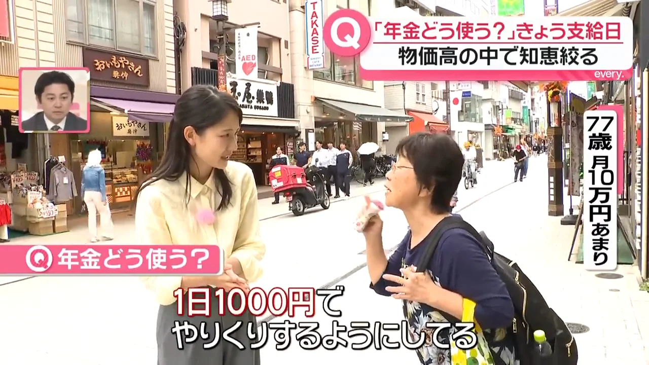 1日1000円、封筒で管理する女性