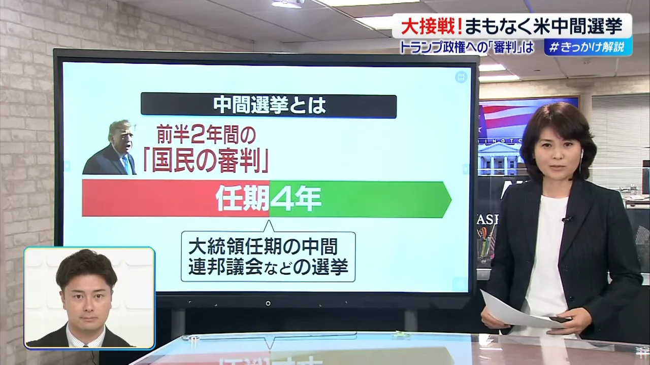 中間選挙は「前半2年間への国民の審判」