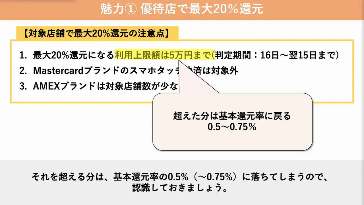 20%還元の3つの注意点