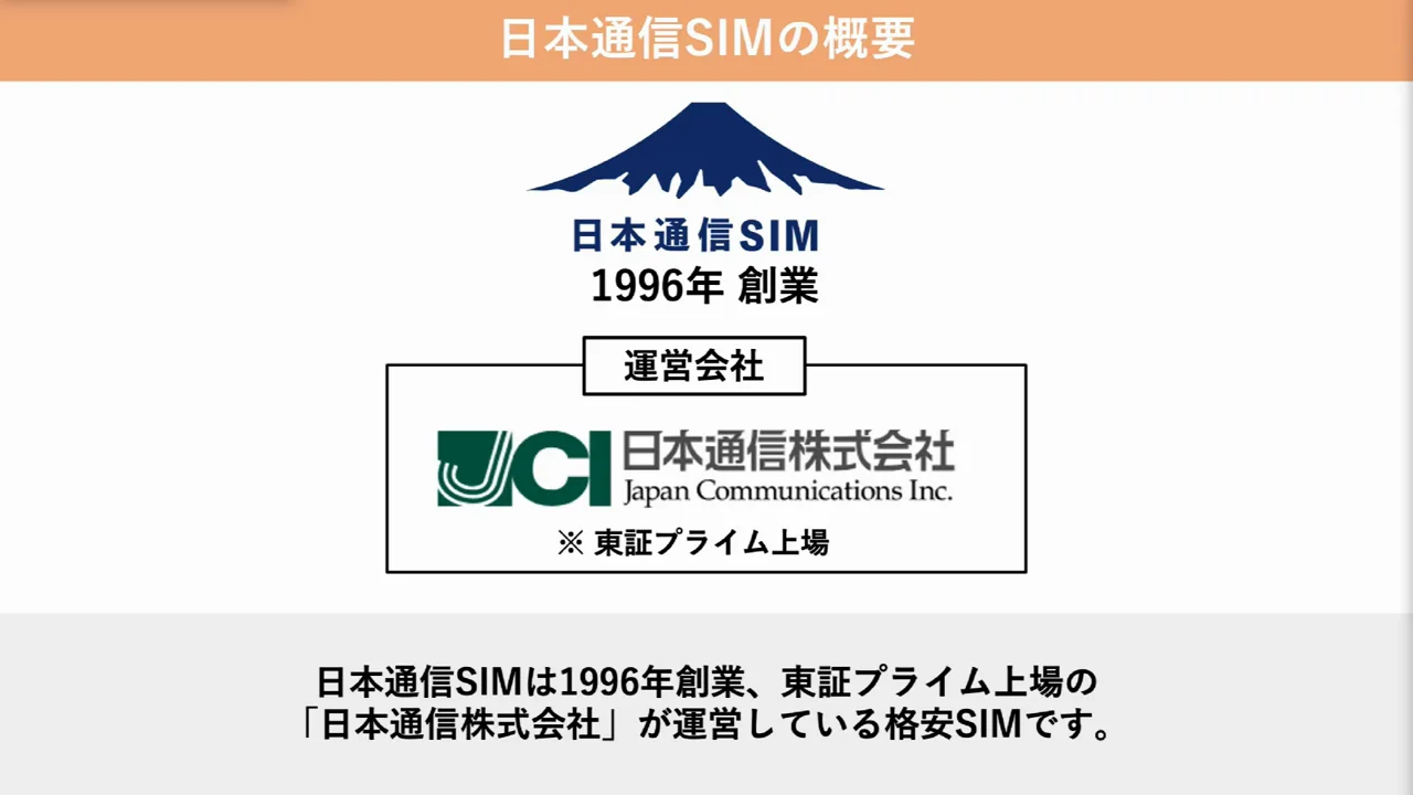 日本通信SIMはどんな会社のサービスか