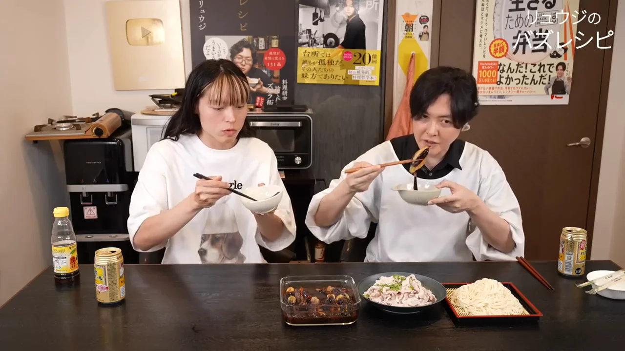 実食：ナス、豚しゃぶ、そうめんの「三段活用」