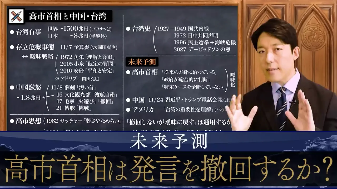 未来予測①──撤回しない高市氏と、収まらない中国
