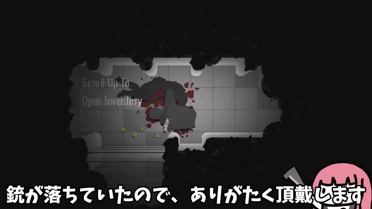 片腕で拳銃を扱う手間