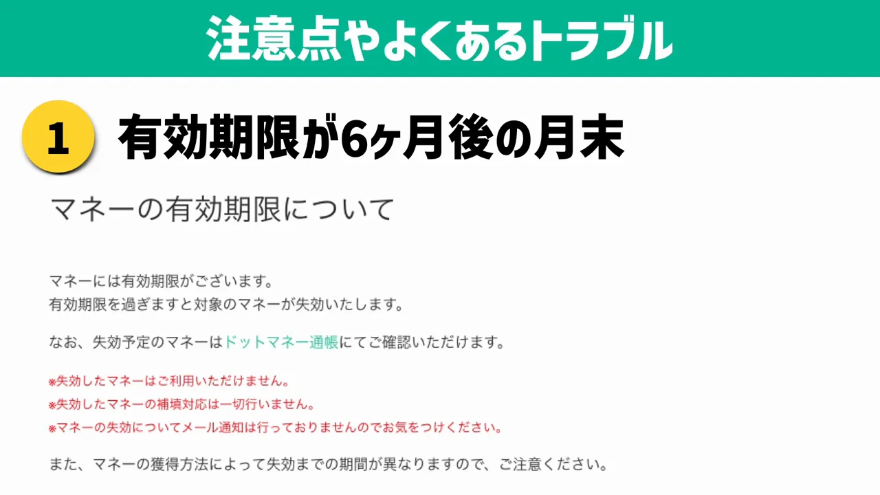 有効期限への注意
