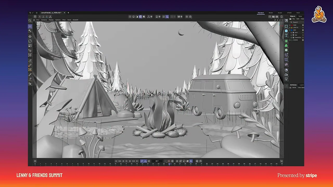 A Case Study: 56 Iterations on the Summit's Opening Animation