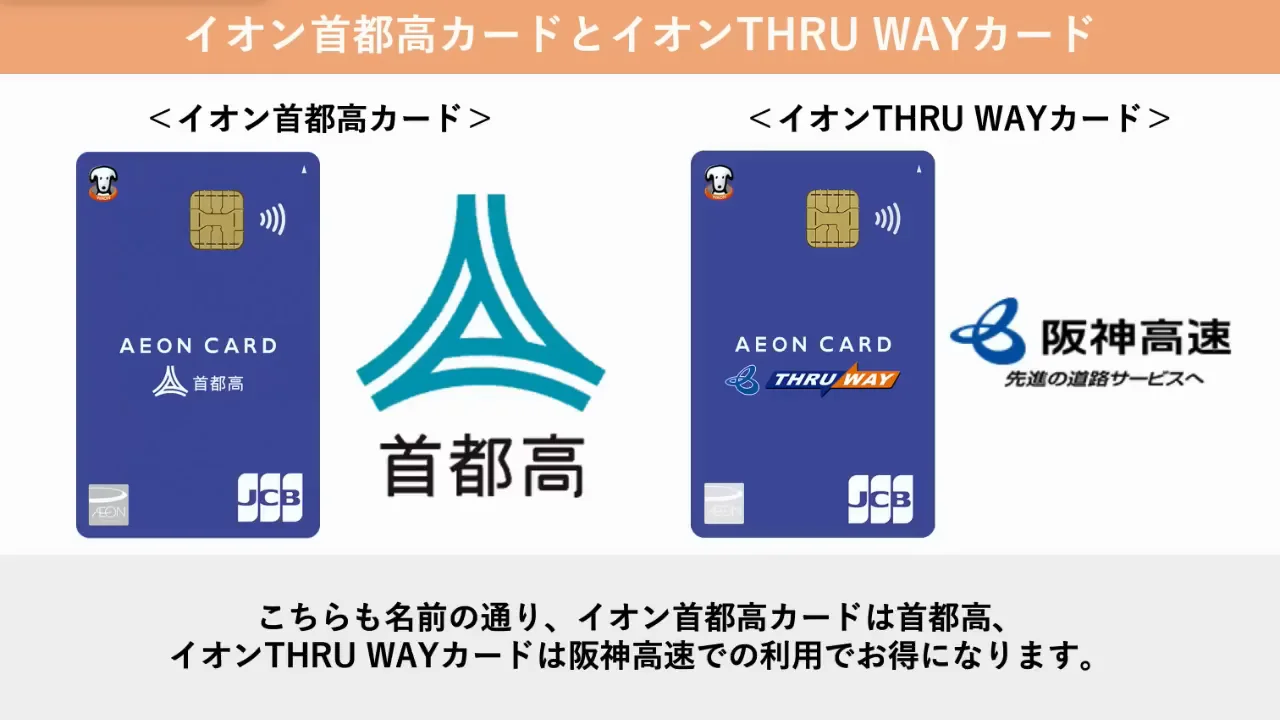 イオン首都高カードとイオンTHRU WAYカード：日曜日の高速料金割引