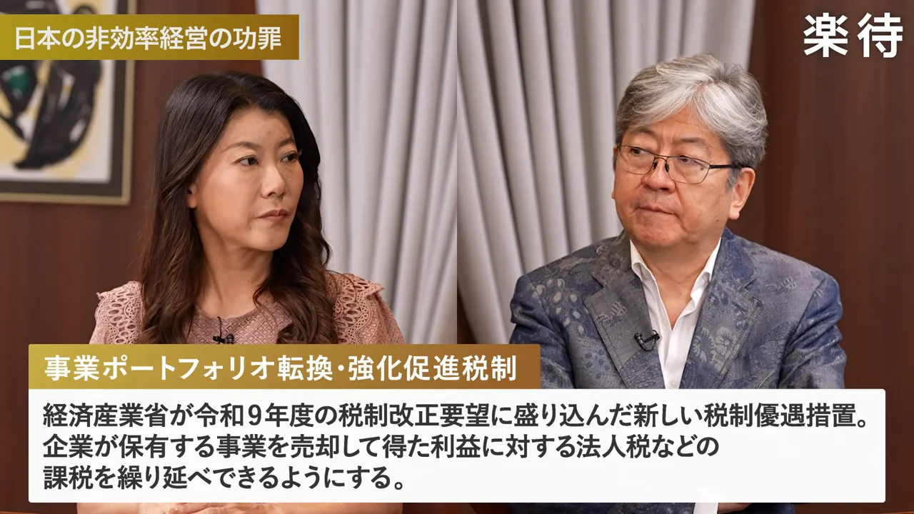 事業ポートフォリオ再編への税優遇