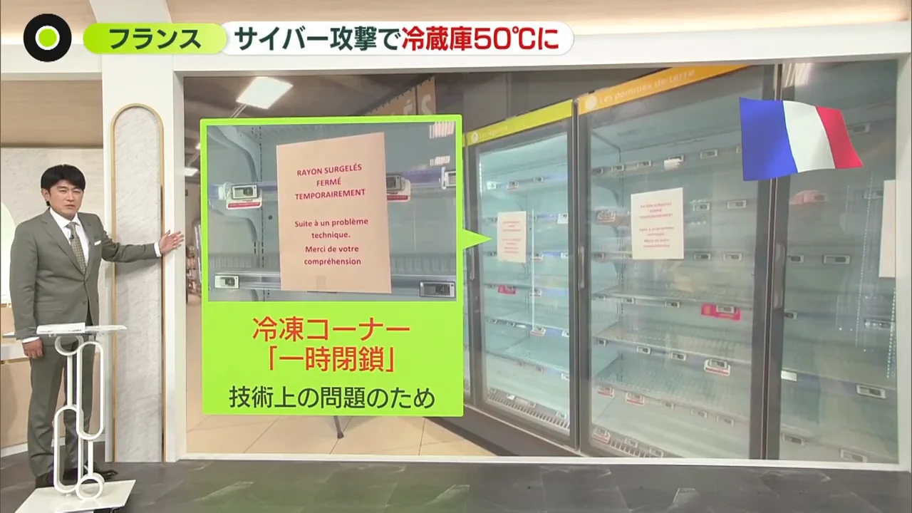 冷凍コーナーが「一時閉鎖」に