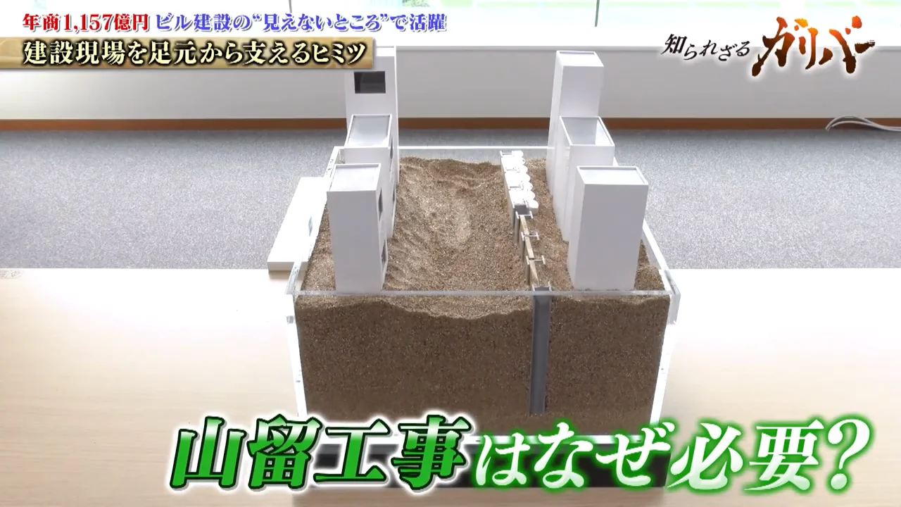 模型で見る「山留あり」と「山留なし」の違い