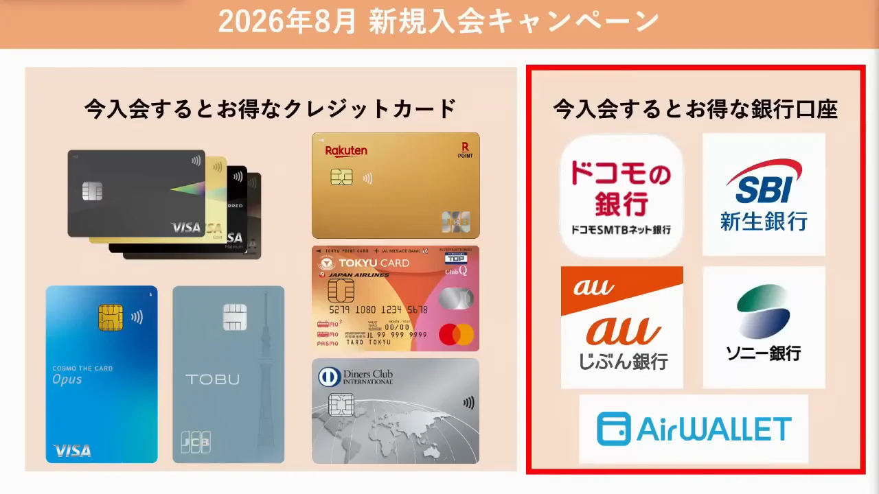 ドコモの銀行：既存ユーザー向けの記念キャンペーン