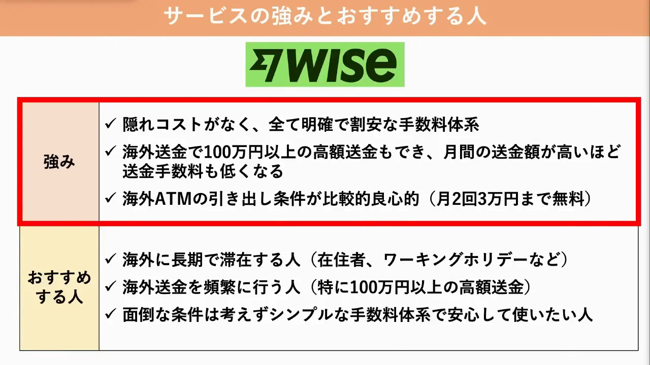 各サービスが向いている人
