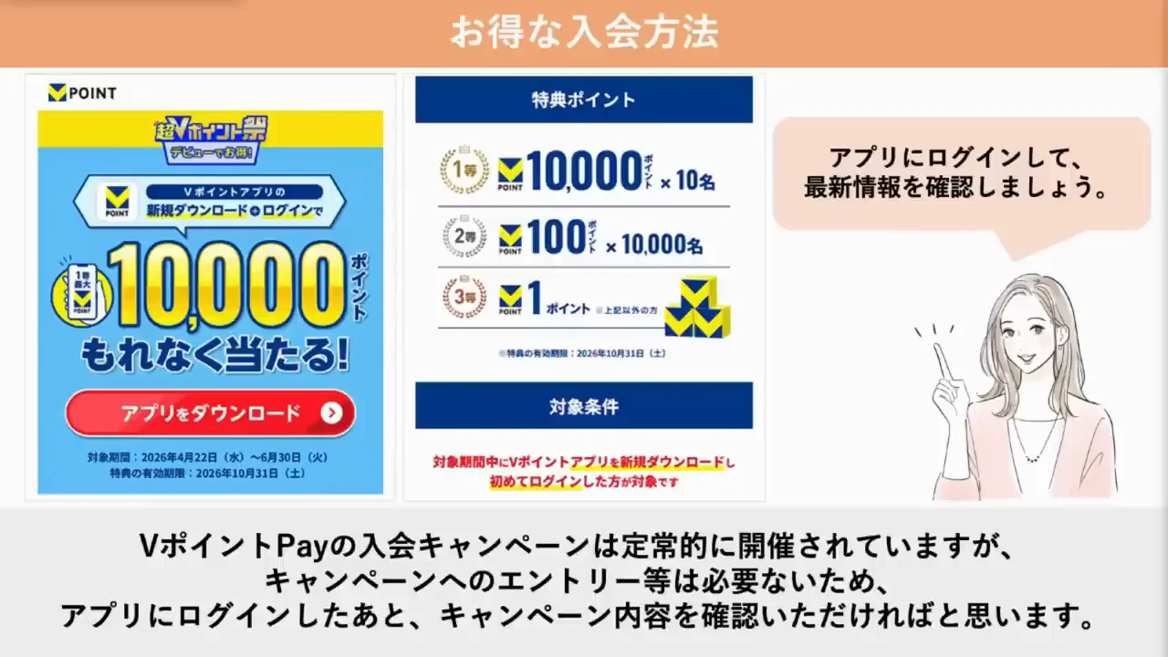 入会時のキャンペーン