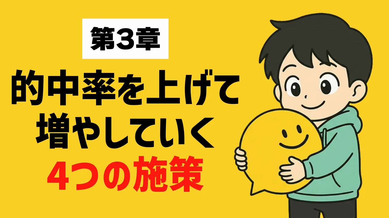 的中率を上げる4つの方法