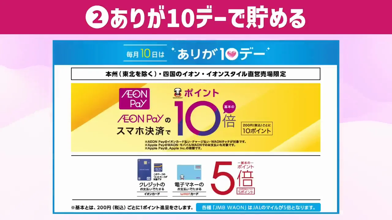 貯め方2：毎月10日の「ありが10デー」