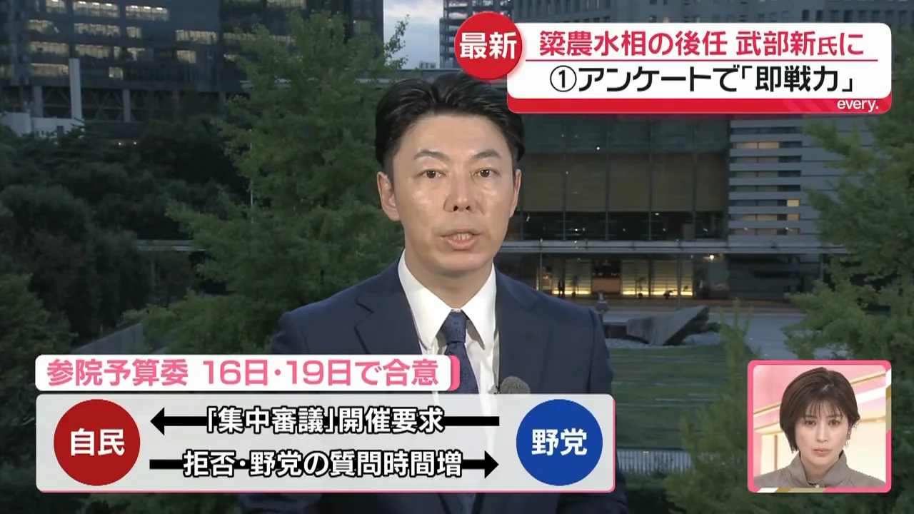 集中審議を拒否、野党の質問時間を増やして合意
