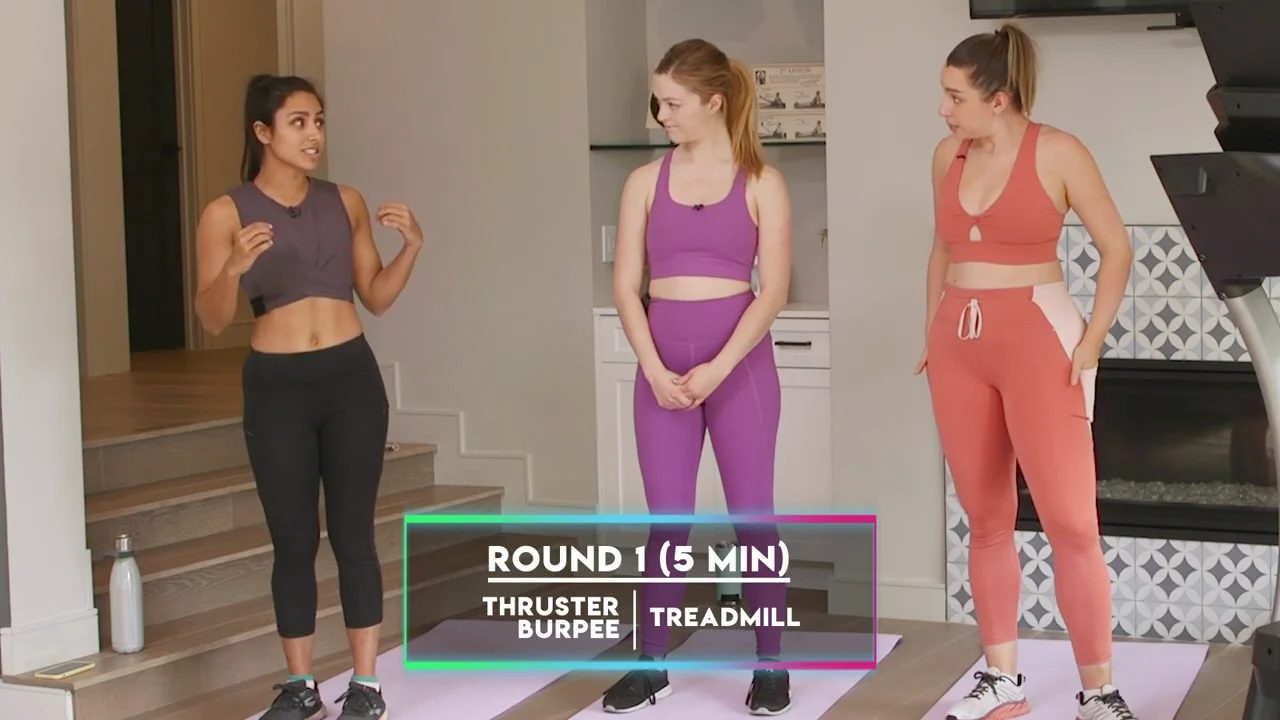 Round 1: Thrusters and Burpees