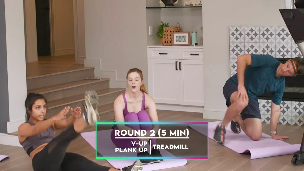 Round 2: V-Ups and Plank-Ups
