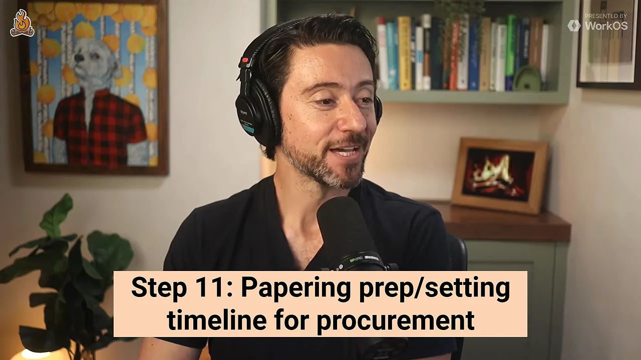 Steps 11 through 14: Procurement, redlines, and signature