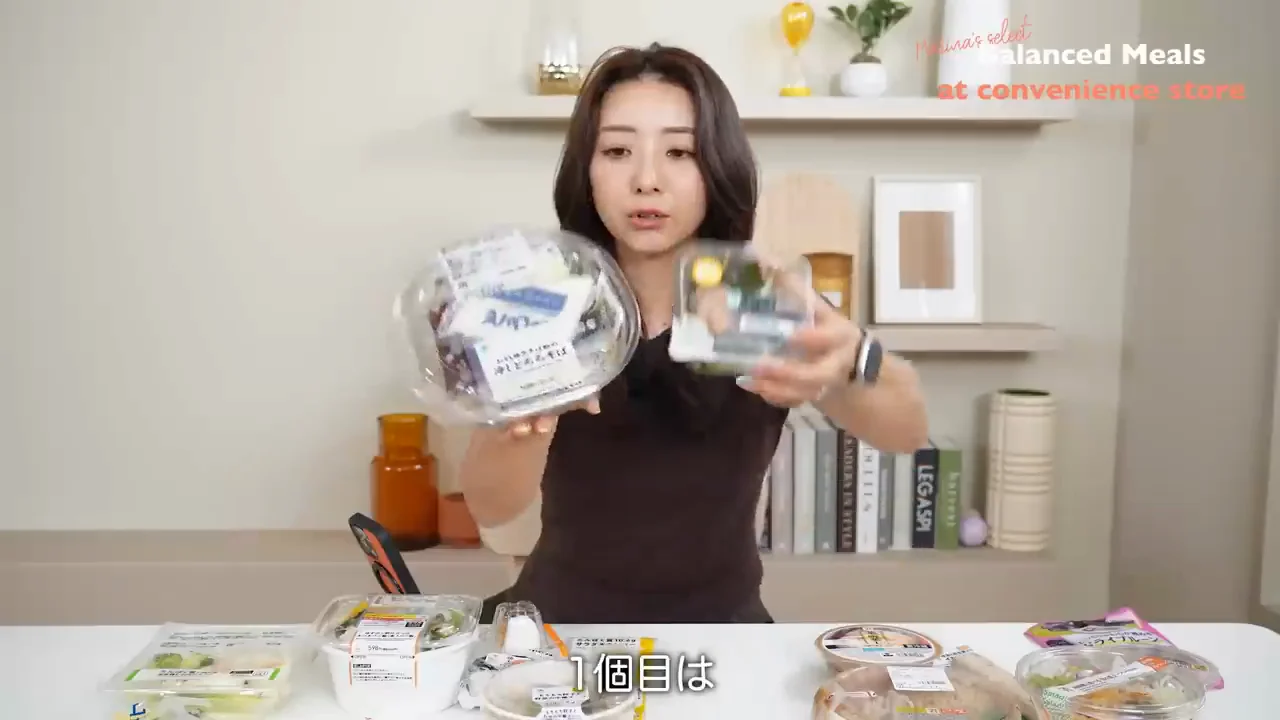 ファミリーマート①:冷やしとろろそば+ツナと海藻のサラダ+温泉卵