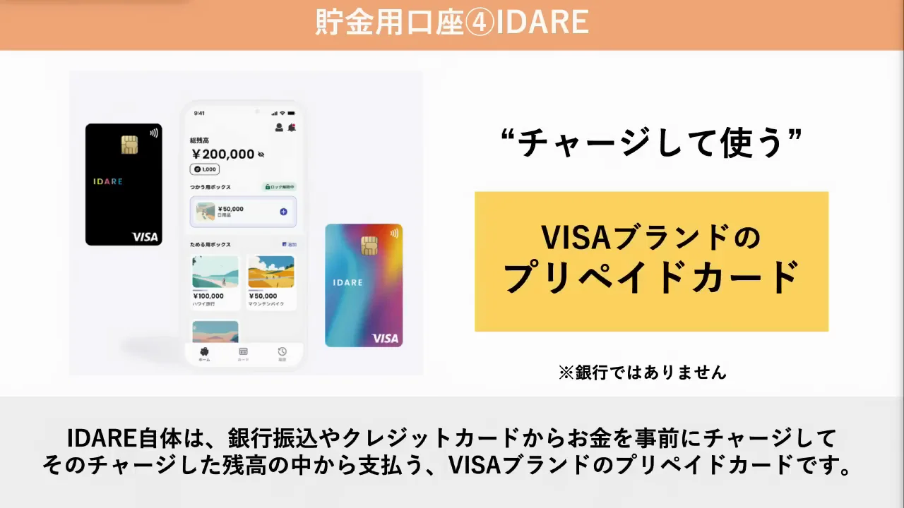 IDARE：残高に年2%のポイント、ただし銀行ではない