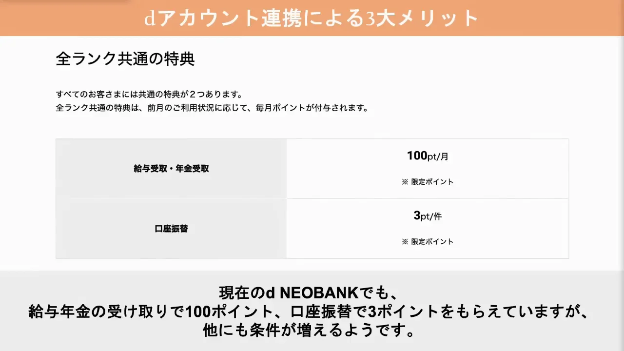 特典1・2：取引に応じたdポイントと、dカード年会費の実質無料化