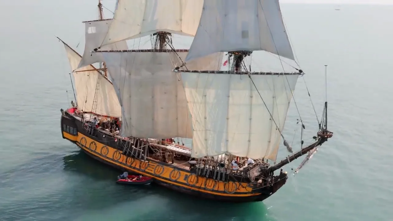Climbing the 100-Foot Mast