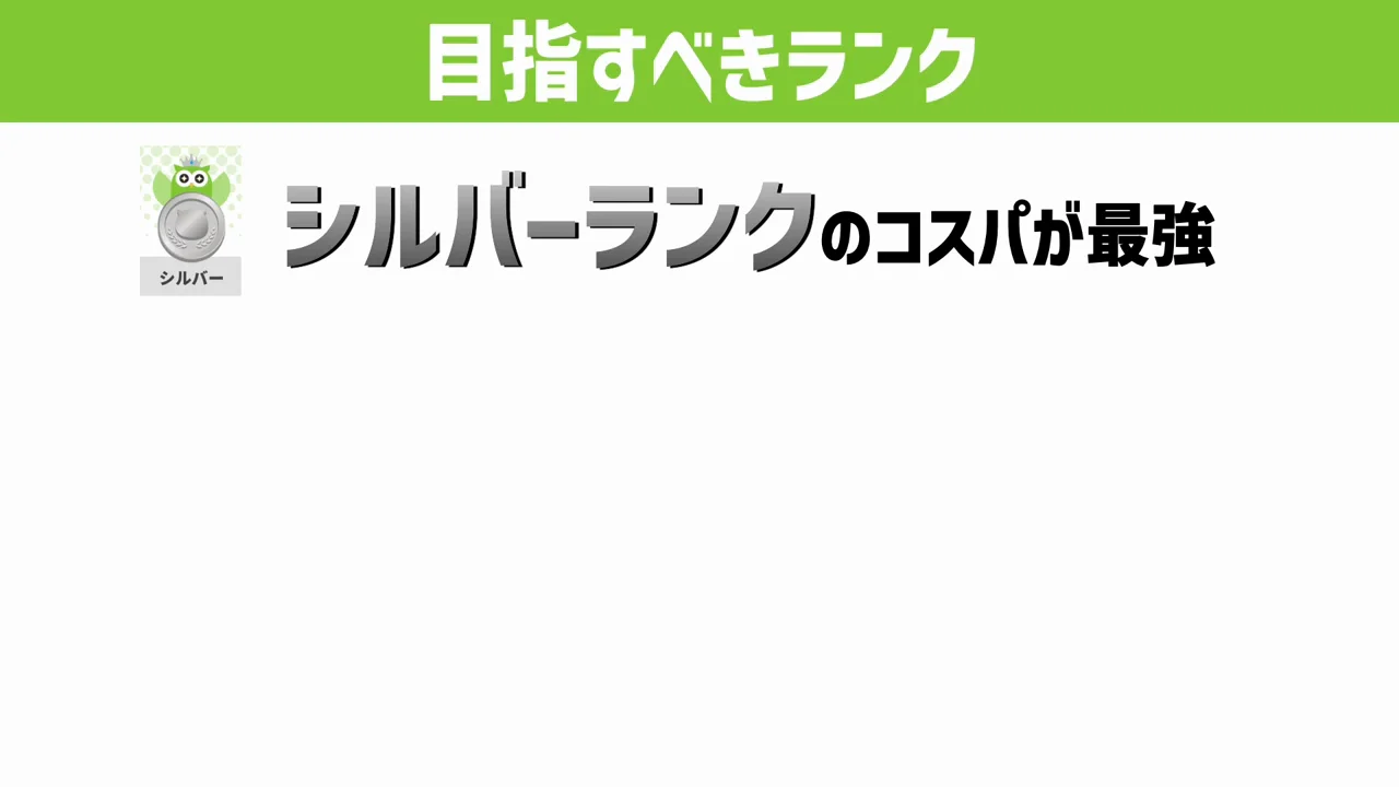 結論はシルバーのキープ