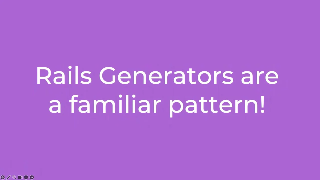 Why Rails Generators