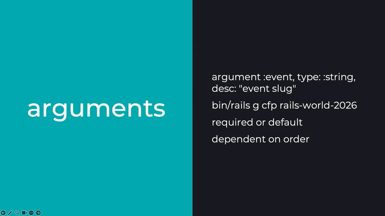 Arguments vs. Options