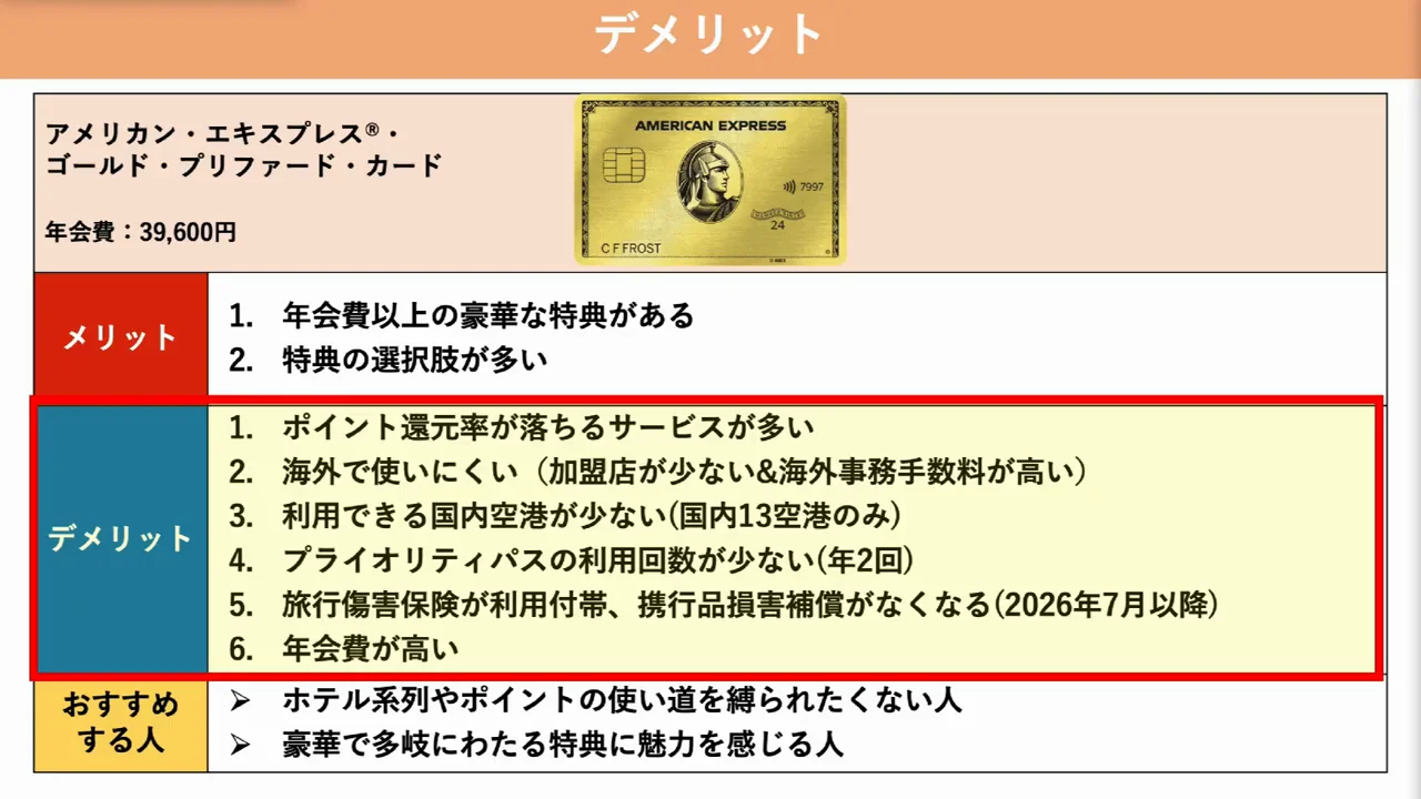 デメリット6点