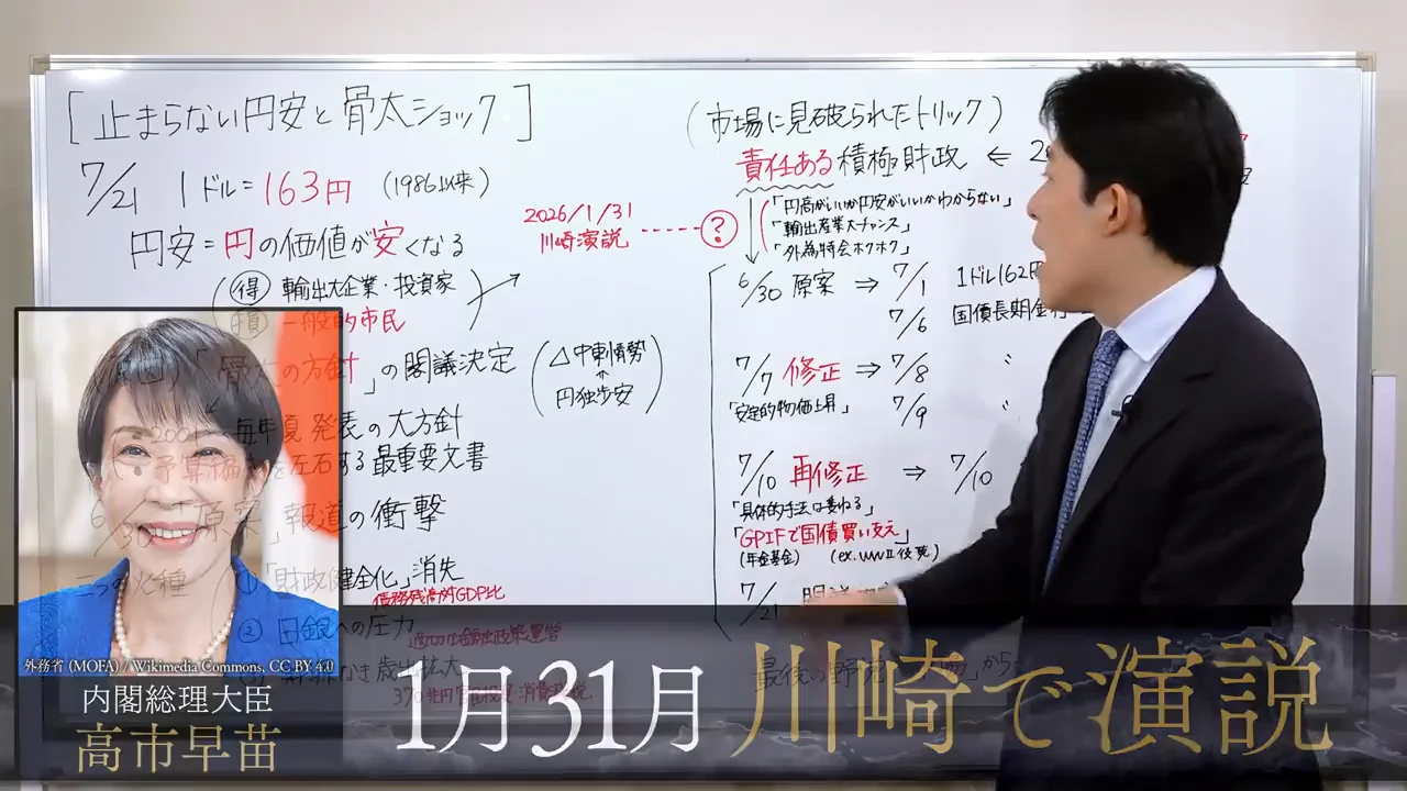 高市首相の川崎演説と「外為特会がホクホク」