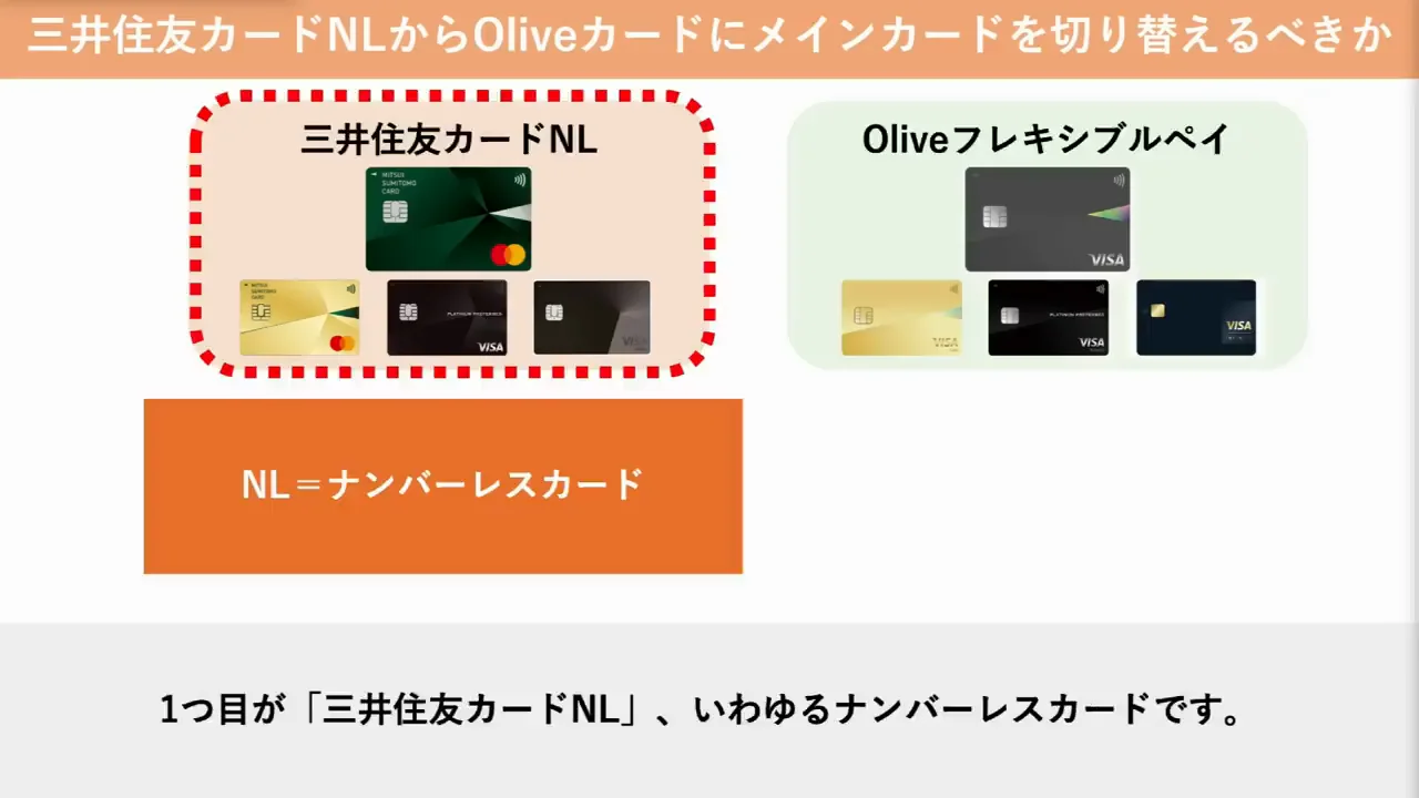 前提：2種類のカードの違い