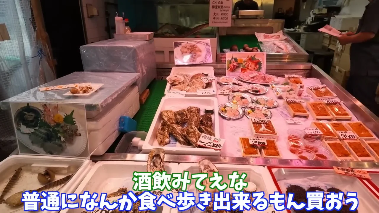 市場での買い物