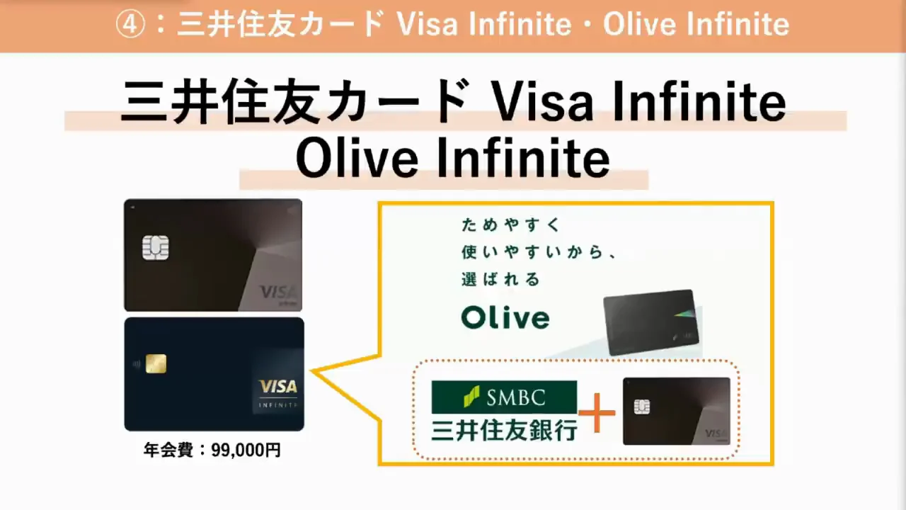 三井住友カード Visa Infinite/Olive Infinite：年700万円以上決済するなら