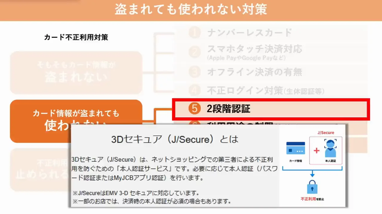 第2段階：盗まれても使わせないための3項目