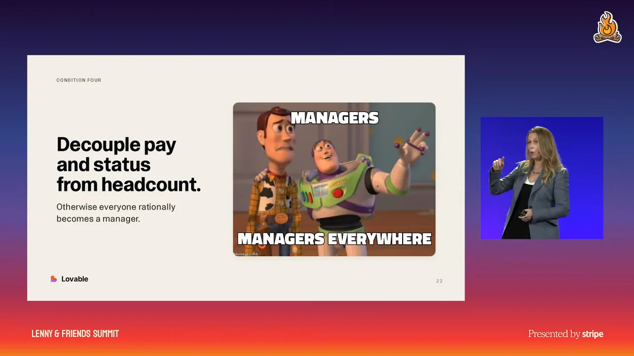 Pay and status have to be decoupled from headcount