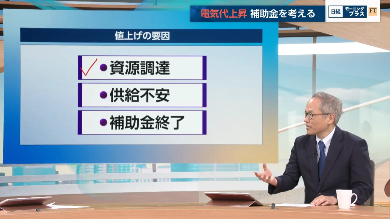 値上がりの要因は3つ
