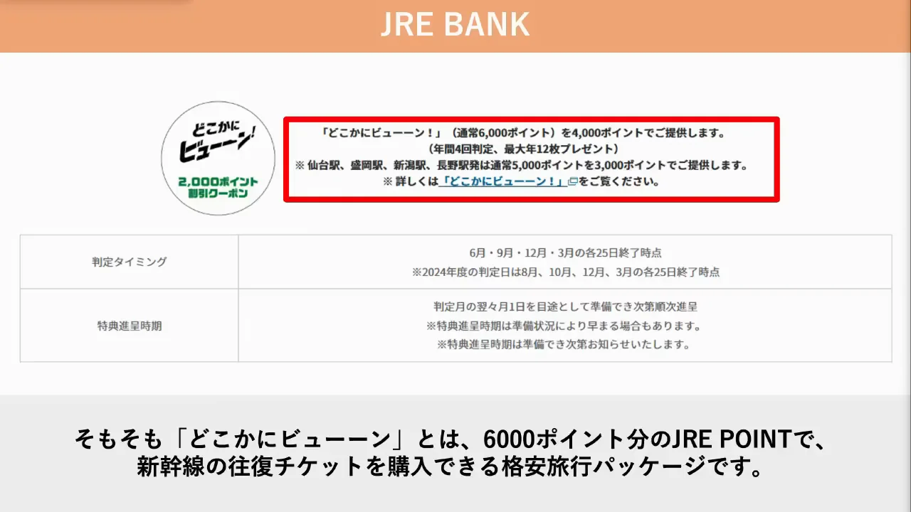 3大特典③:どこかにビューーン!の2,000ポイント割引クーポン