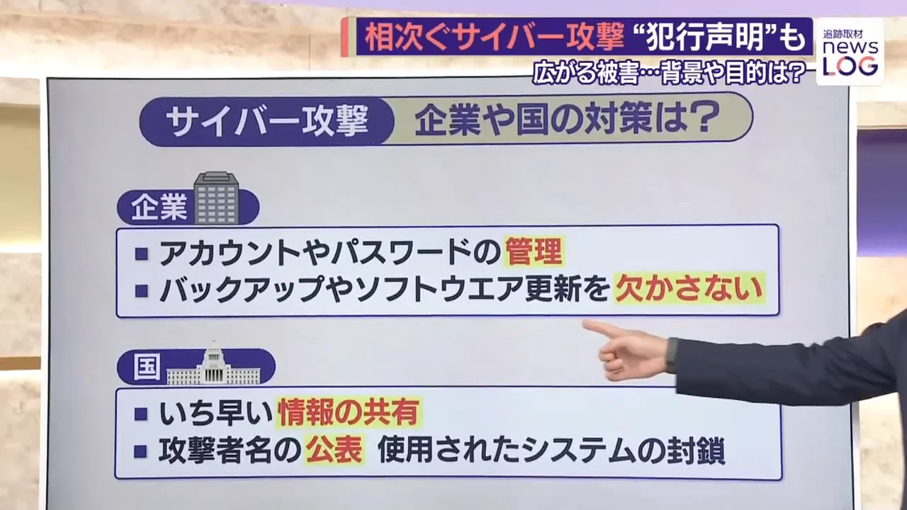 基本的な対策の徹底と、攻撃者の公表