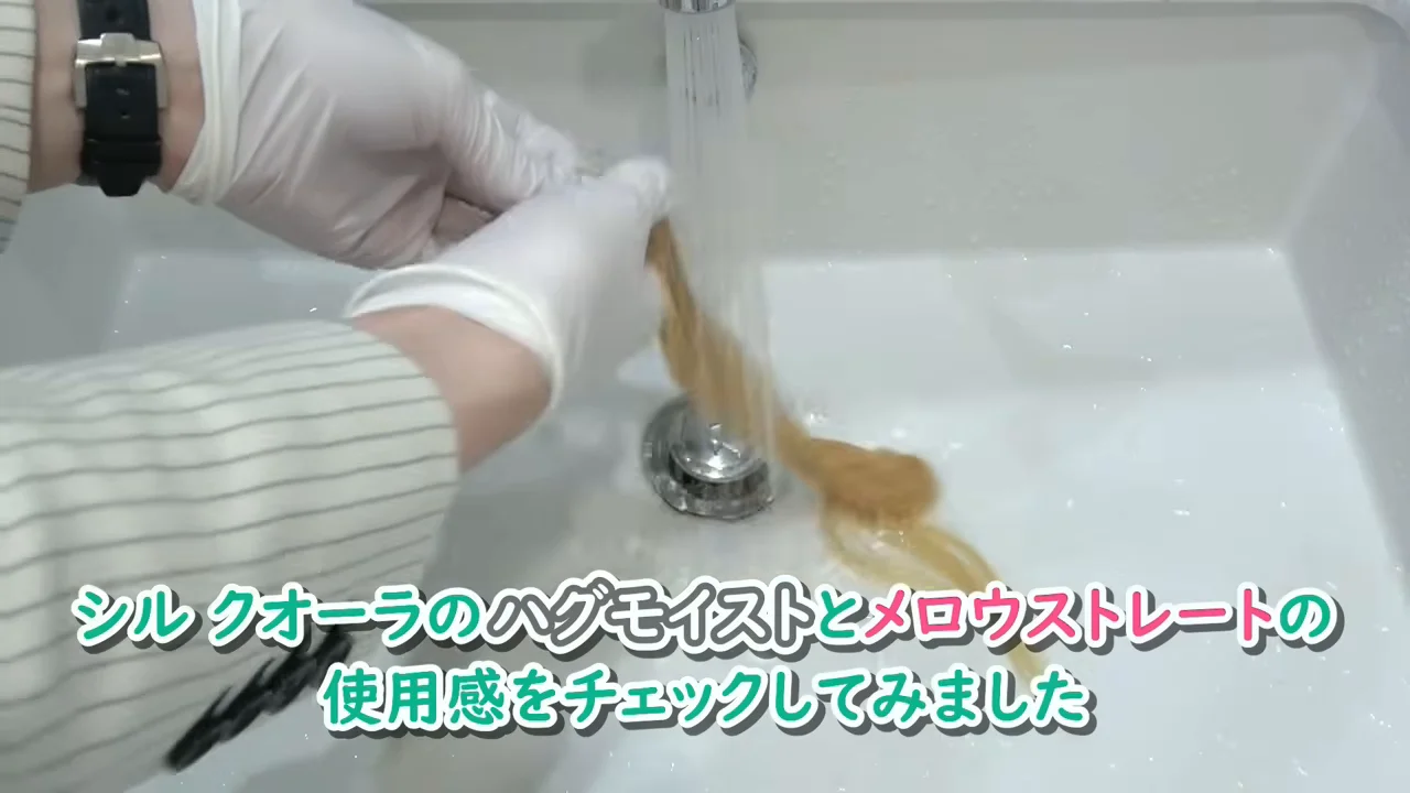 人毛エクステンションを用いた実演検証