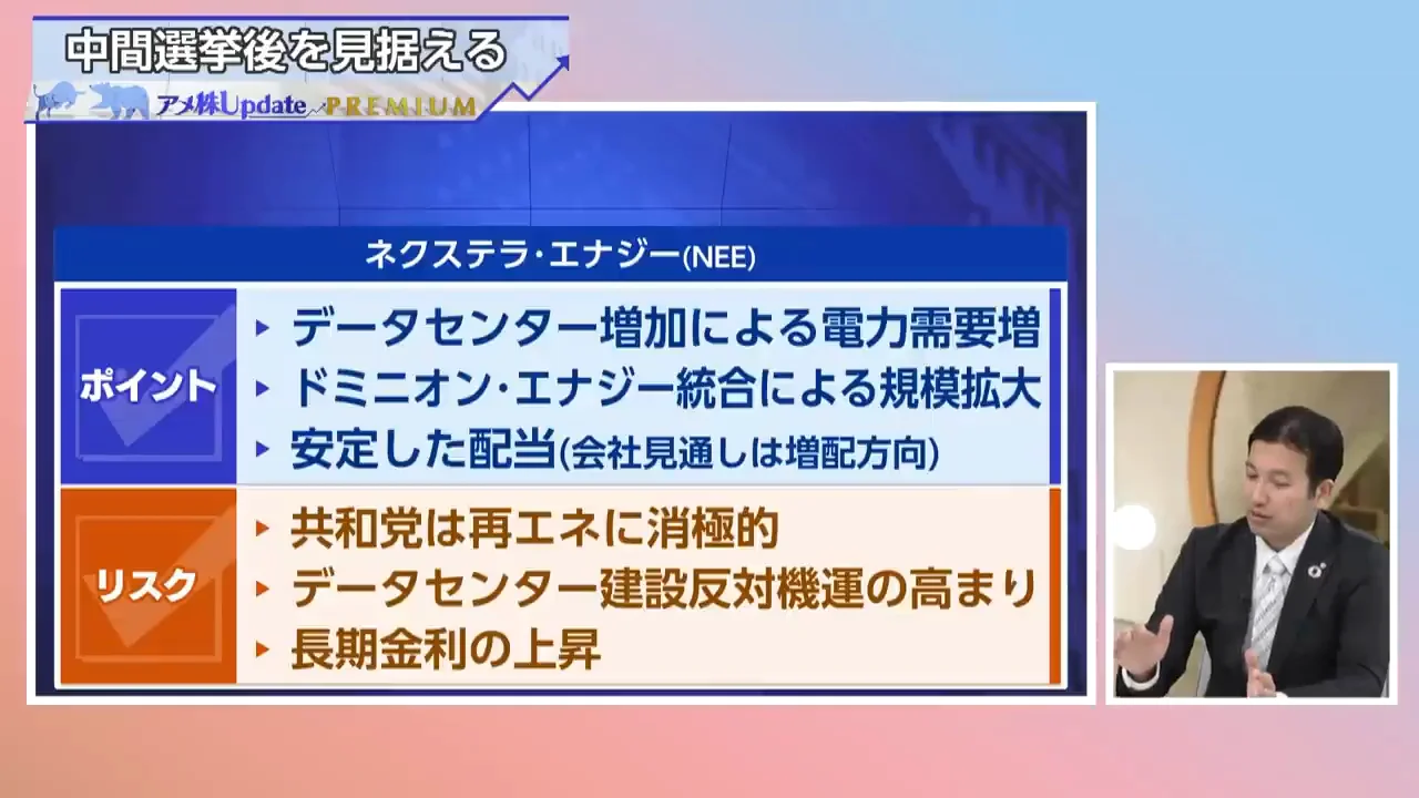 ネクステラエナジーのリスクと株価の動き