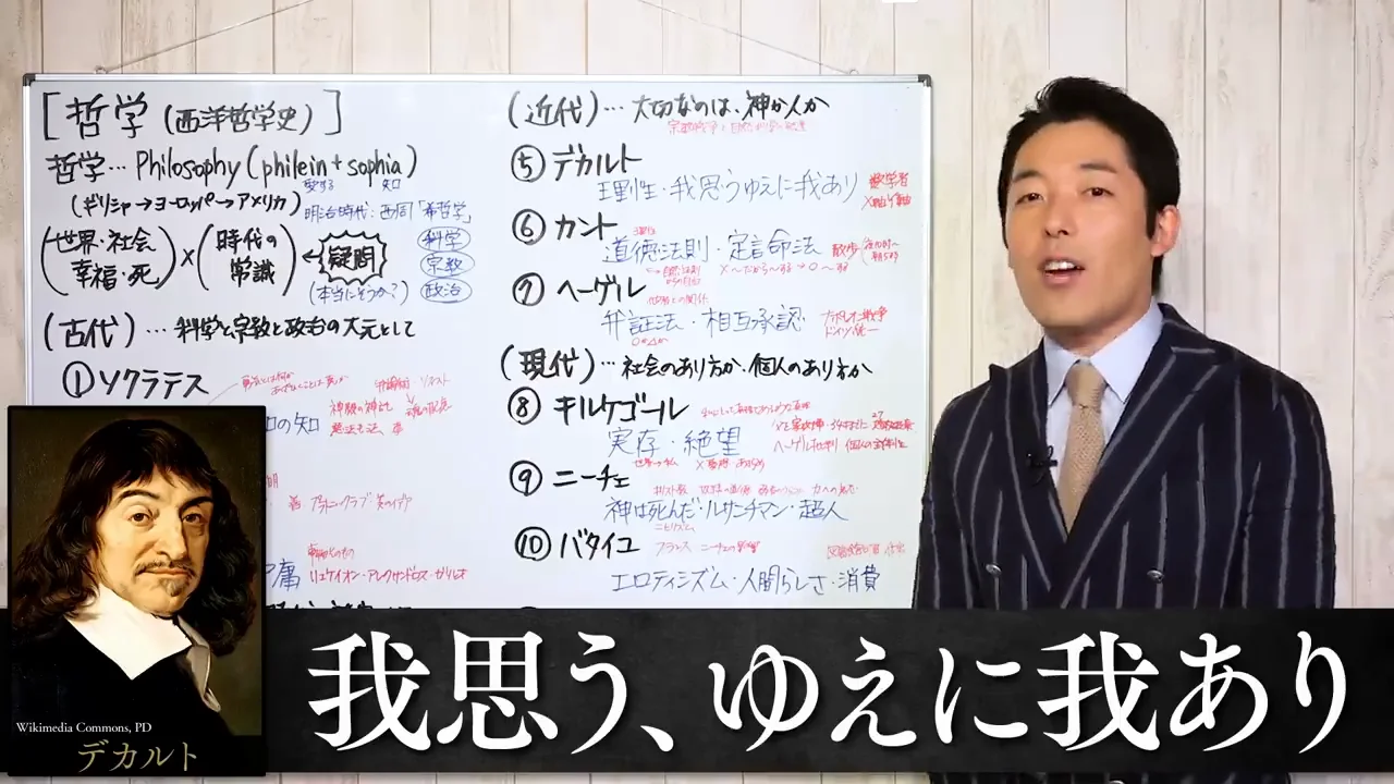 デカルト：数学者が疑い抜いた末の「我思う、ゆえに我あり」