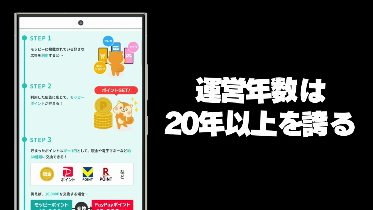 モッピーの概要と案件の探し方