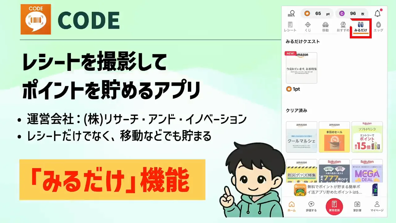 CODE：「見るだけ」機能だけを使う