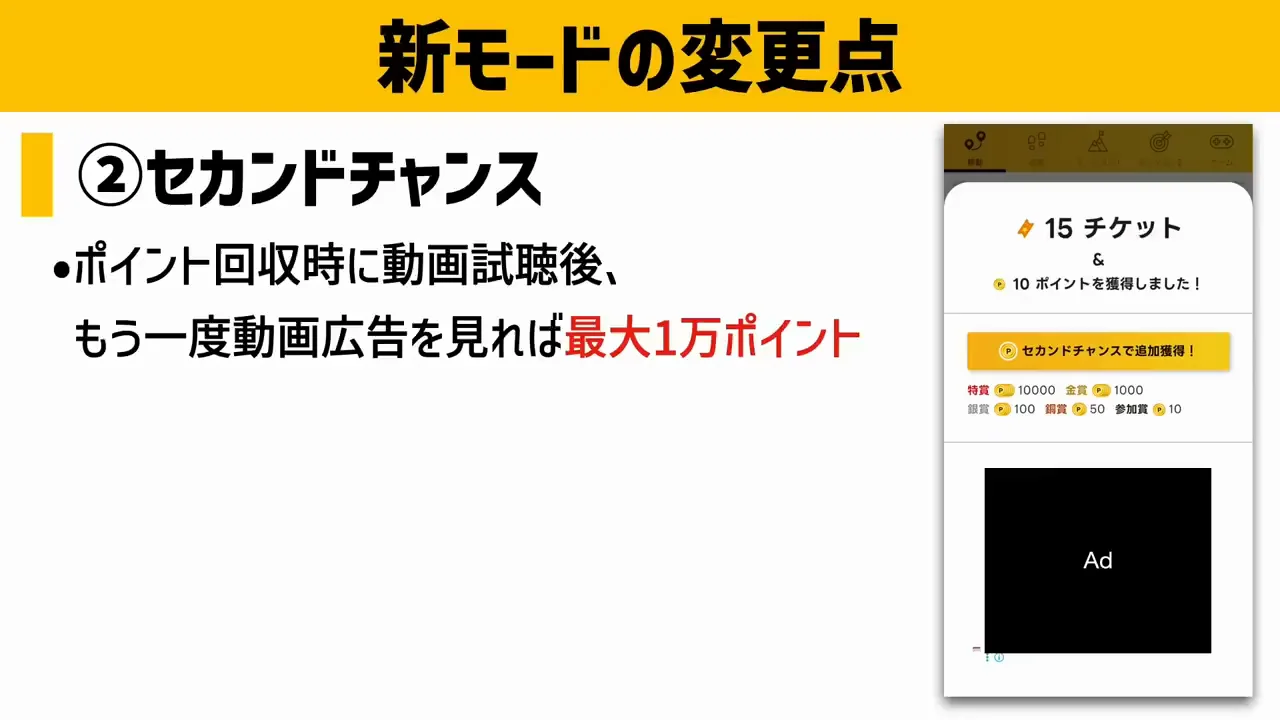 変更点2：セカンドチャンス