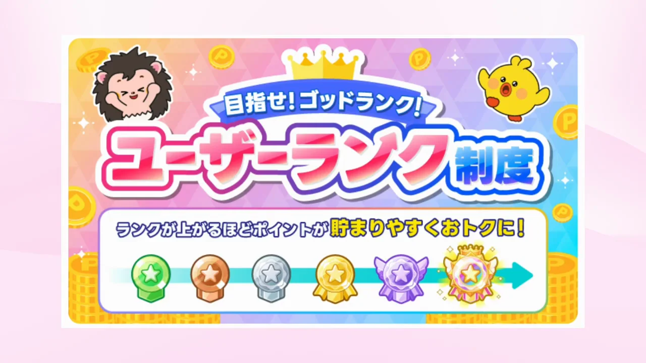 6段階のランクと4つの特典