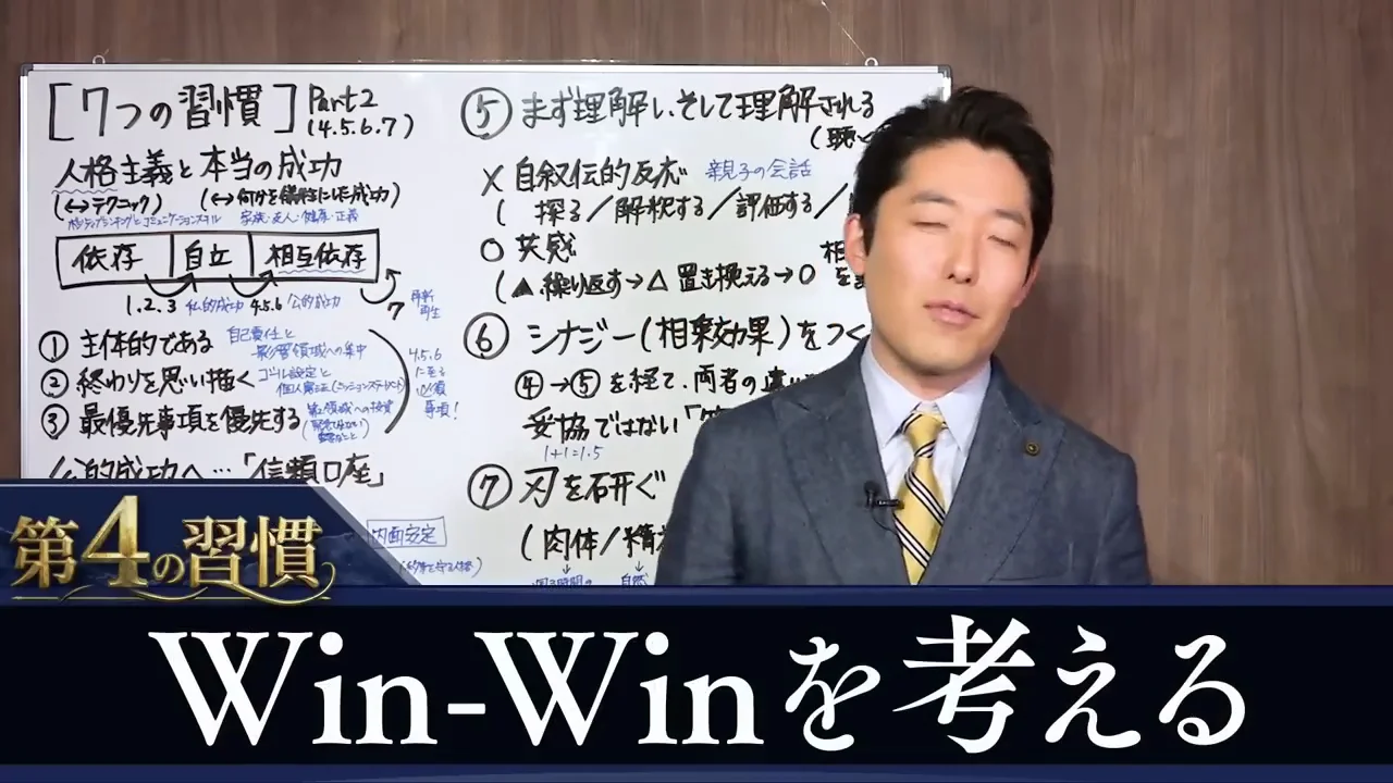 第4の習慣「Win-Winを考える」：人は勝ち負けの間を行き来している