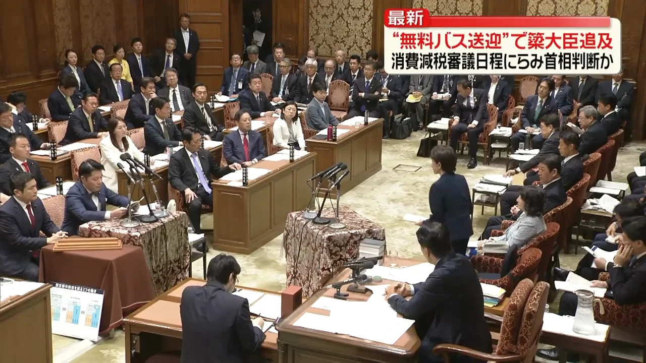 問責決議案と消費減税法案の日程